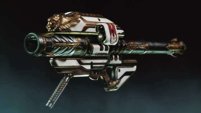 A rendering of Ghalalhorn's exotic rocket launcher in Destiny 2.